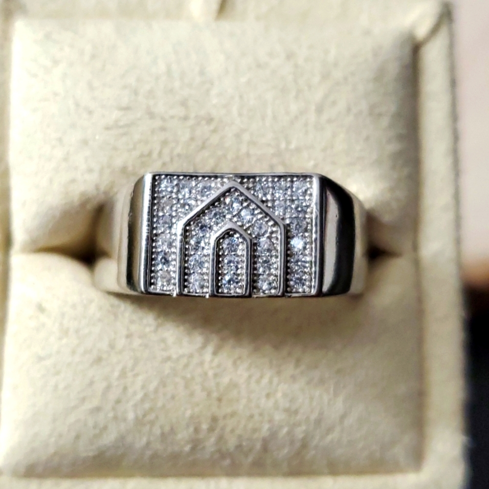 Sterling Silver 925 Abstract Ring - image 1